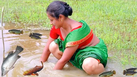 Fish Catching After Cooking। Vetki Vola Fishing Before Heavy Rain