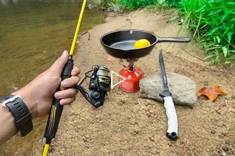 Eating Whatever I Catch.. (Catch Clean Cook) Creek Fishing