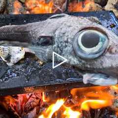 Bushcraft Cooking Fish On A Rock Catch And Cook